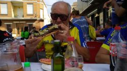 El almuerzo es parte del ciclismo